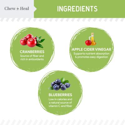 Show full view: Chew + Heal Limited Ingredient Low Calorie Fruit & Veggie Superfoods Soft Jerky Dog Treats, 12-oz bag slide 4 of 11