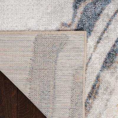 Show full view: Nourison Astra Machine Washable ASW15 Abstract Area Rug, Ivory Blue, 63 x 84-in slide 6 of 10