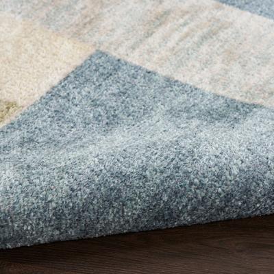 Show full view: Nourison Astra Machine Washable ASW09 Geometric Area Rug, Blue Green Multi, 63 x 84-in slide 3 of 9