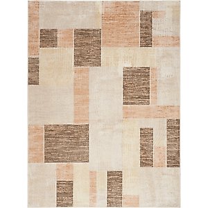 Nourison Astra Machine Washable ASW09 Geometric Area Rug, Beige Multicolor, 63 x 84-in