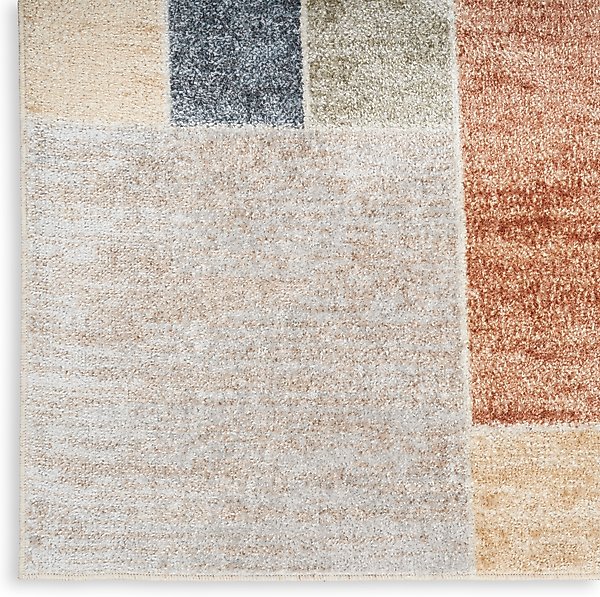 Show full view: Nourison Astra Machine Washable ASW09 Geometric Area Rug, Multicolor, 63 x 84-in slide 6 of 9