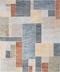 Nourison Astra Machine Washable ASW09 Geometric Area Rug, Multicolor, 94 x 120-in