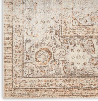 Show full view: Nourison Astra Machine Washable ASW13 Geometric Area Rug, Beige, 94 x 120-in slide 6 of 9