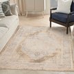 Show in main carousel: Nourison Astra Machine Washable ASW13 Geometric Area Rug, Beige, 63 x 84-in slide 7 of 9