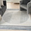 Show in main carousel: Nourison Astra Machine Washable ASW05 Geometric Area Rug, Ivory Blue, 63 x 84-in slide 7 of 9