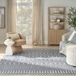 Show in main carousel: Nourison Astra Machine Washable ASW10 Geometric Area Rug, Denim, 94 x 120-in slide 9 of 9
