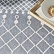 Show in main carousel: Nourison Astra Machine Washable ASW10 Geometric Area Rug, Denim, 94 x 120-in slide 8 of 9