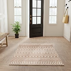 Nourison Astra Machine Washable ASW10 Geometric Area Rug, Taupe, 63 x 84-in slide 2 of 9