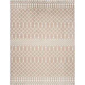 Nourison Astra Machine Washable ASW10 Geometric Area Rug, Taupe, 94 x 120-in