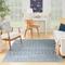 Show in main carousel: Nourison Astra Machine Washable ASW10 Geometric Area Rug, Blue, 63 x 84-in slide 9 of 10