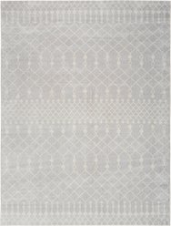 Nourison Astra Machine Washable ASW10 Geometric Area Rug, Grey, 63 x 84-in