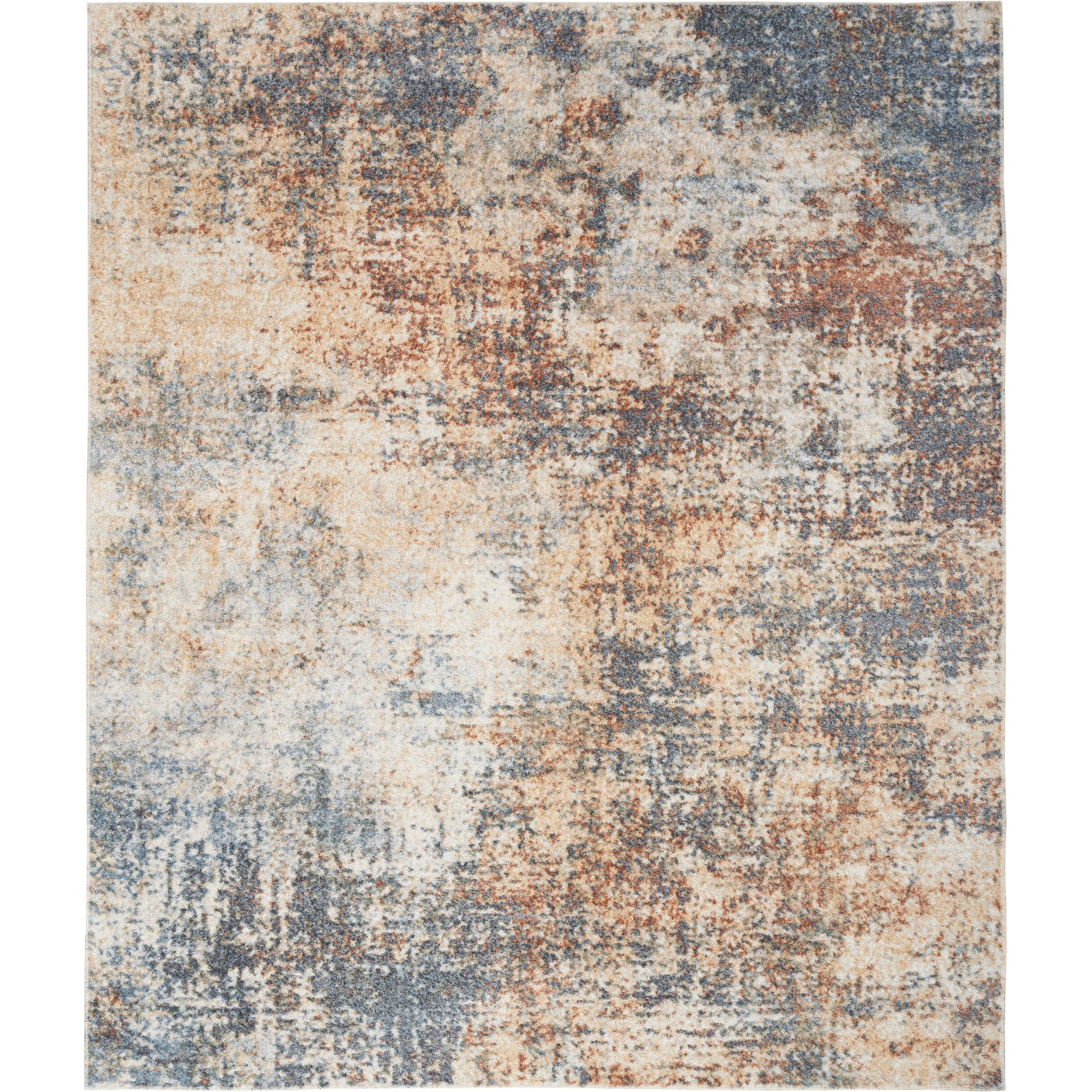 Nourison Astra Machine Washable ASW07 Abstract Area Rug, Multicolor, 94 x 120-in