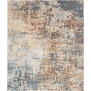 Nourison Astra Machine Washable ASW07 Abstract Area Rug, Multicolor, 94 x 120-in