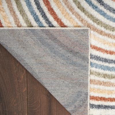 Show full view: Nourison Astra Machine Washable ASW08 Abstract Area Rug, Ivory Multicolor, 63 x 84-in slide 5 of 9