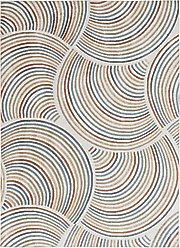 Nourison Astra Machine Washable ASW08 Abstract Area Rug, Ivory Multicolor, 94 x 120-in slide 1 of 9