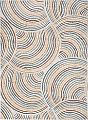 Nourison Astra Machine Washable ASW08 Abstract Area Rug, Ivory Multicolor, 63 x 84-in slide 1 of 9