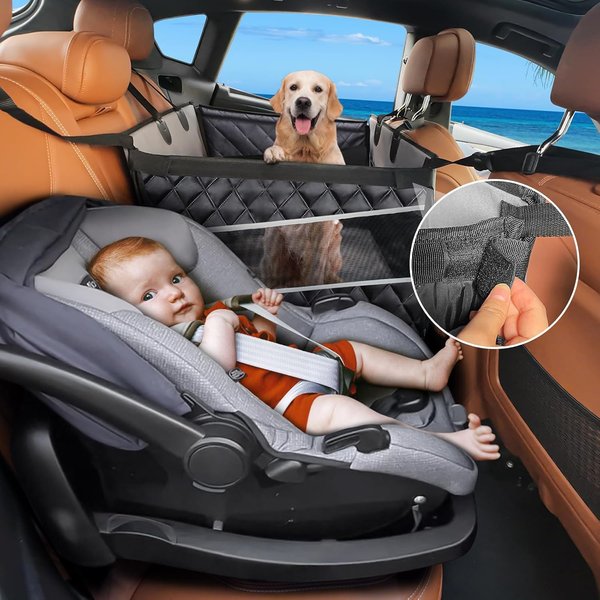 Show full view: JOEJOY Waterproof Car Seat Extender for Medium/Large Dogs, Black, 29 x 22 x 22-in slide 2 of 8