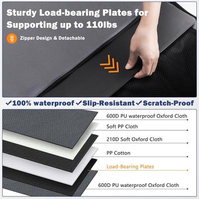 Show full view: JOEJOY Waterproof Car Seat Extender for Medium/Large Dogs, Black, 29 x 22 x 22-in slide 5 of 9