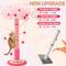 Show in main carousel: KZLAA Sisal Rope Hanging Ball 45-in Sherpa Kitten & Cat Scratcher Post, Pink slide 5 of 9