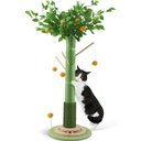 KZLAA Sisal Rope Hanging Ball 45-in Sherpa Kitten & Cat Scratcher Post, Green