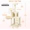 Show in main carousel: KZLAA 54-in Sherpa Furniture Scratch Post Cat Tree & Condo with Natural Sisal Rope, Hammock & Cradle, Beige slide 4 of 6