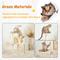 Show in main carousel: KZLAA 54-in Sherpa Furniture Scratch Post Cat Tree & Condo with Natural Sisal Rope, Hammock & Cradle, Beige slide 5 of 6