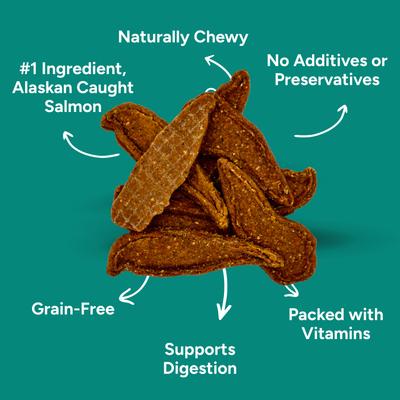 Show full view: Gaines Family Farmstead Salmon & Sweet Potato Fillets Dog Treats, 40-oz bag slide 4 of 8