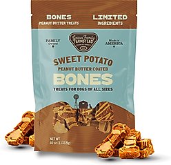 Gaines Family Farmstead Sweet Potato Peanut Butter Topped Dog Bones, 40-oz bag