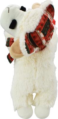 Show full view: Multipet Lamb Chop Trapper Hat Squeaky Plush Dog Toy, 10.5-in slide 5 of 5