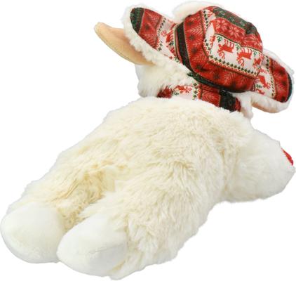 Show full view: Multipet Lamb Chop Trapper Hat Squeaky Plush Dog Toy, 10.5-in slide 2 of 5