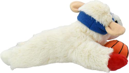 Show full view: Multipet Basketball Lamb Chop Squeaky Plush Dog Toy, 10.5-in slide 6 of 6