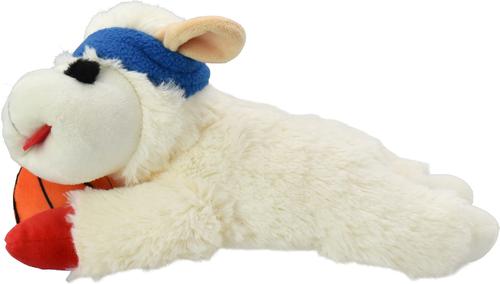 Show full view: Multipet Basketball Lamb Chop Squeaky Plush Dog Toy, 10.5-in slide 5 of 6