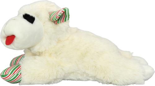Show full view: Multipet Lamb Chop Candy Cane Squeaky Plush Dog Toy, 10.5-in slide 3 of 6