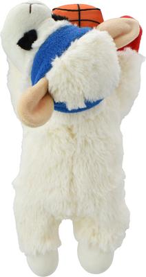 Show full view: Multipet Basketball Lamb Chop Squeaky Plush Dog Toy, 10.5-in slide 4 of 6