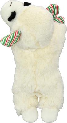Show full view: Multipet Lamb Chop Candy Cane Squeaky Plush Dog Toy, 10.5-in slide 5 of 6
