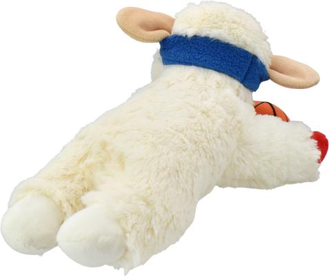 Show full view: Multipet Basketball Lamb Chop Squeaky Plush Dog Toy, 10.5-in slide 3 of 6