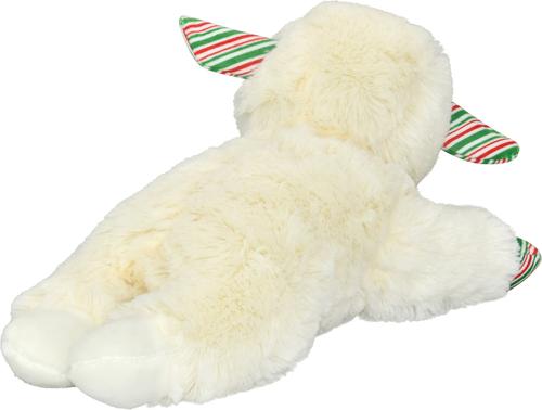 Show full view: Multipet Lamb Chop Candy Cane Squeaky Plush Dog Toy, 10.5-in slide 2 of 6
