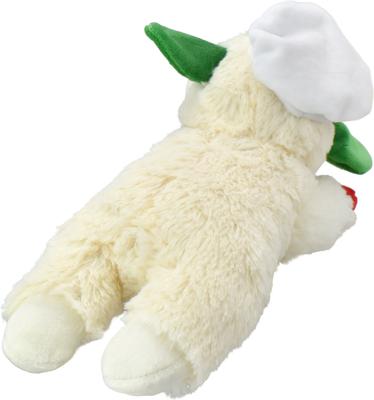 Show full view: Multipet Lamb Chop Gingerbread Baker Squeaky Plush Dog Toy, 10.5-in slide 3 of 7