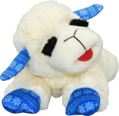 Show full view: Multipet Lamb Chop Snowflake Squeaky Plush Dog Toy, 10.5-in slide 6 of 7