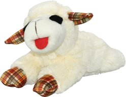 Multipet Lamb Chop Plaid Squeaky Plush Dog Toy, 10.5-in