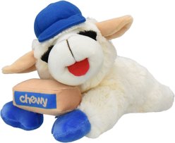 Multipet Lamb Chop with Chewy Box Squeaky Plush Dog Toy