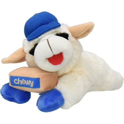 Multipet Multipet Lamb Chop with Chewy Box Squeaky Plush Dog Toy