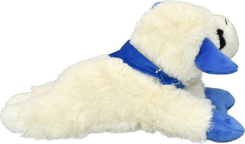 Show full view: Multipet Lamb Chop with Chewy Bandana Squeaky Plush Dog Toy, 10.5-in slide 5 of 7