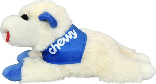Show full view: Multipet Lamb Chop with Chewy Bandana Squeaky Plush Dog Toy, 10.5-in slide 3 of 7