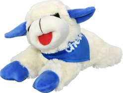 Multipet Lamb Chop with Chewy Bandana Squeaky Plush Dog Toy, 10.5-in