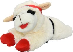 Multipet Lamb Chop Karate Squeaky Plush Dog Toy, 10.5-in
