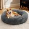 Show in main carousel: Bedsure Donut Bolster Dog Bed with Removable Cover, Grey, Large slide 1 of 9