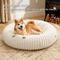 Show in main carousel: Bedsure Donut Bolster Dog Bed with Removable Cover, Cream, Large slide 4 of 9