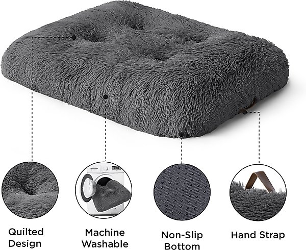 Show full view: Bedsure Washable Dog Crate Mattress, Grey, 35-in slide 5 of 8