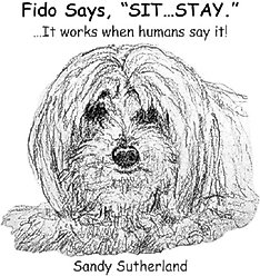 Fido Says, " Sit Stay!" It Works When Humans Say It! slide 1 of 2